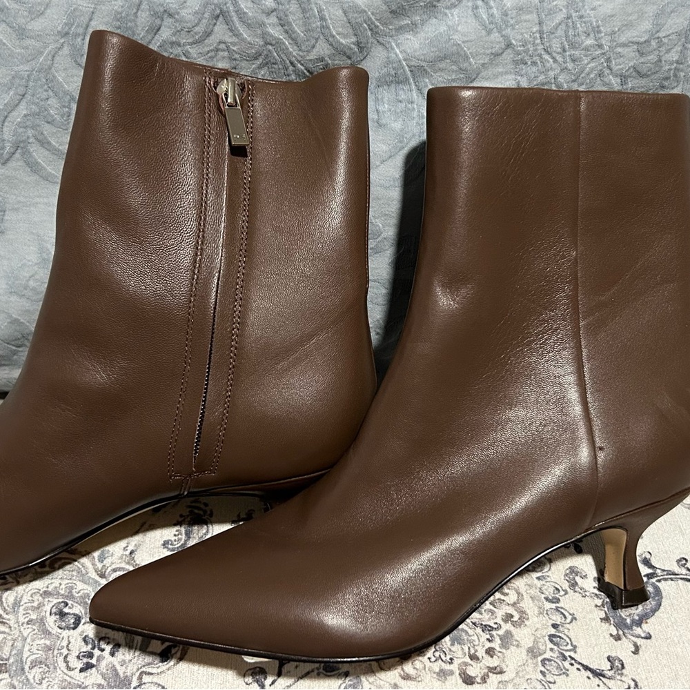 Marc Fisher Chocolate Brown Ankle Booties